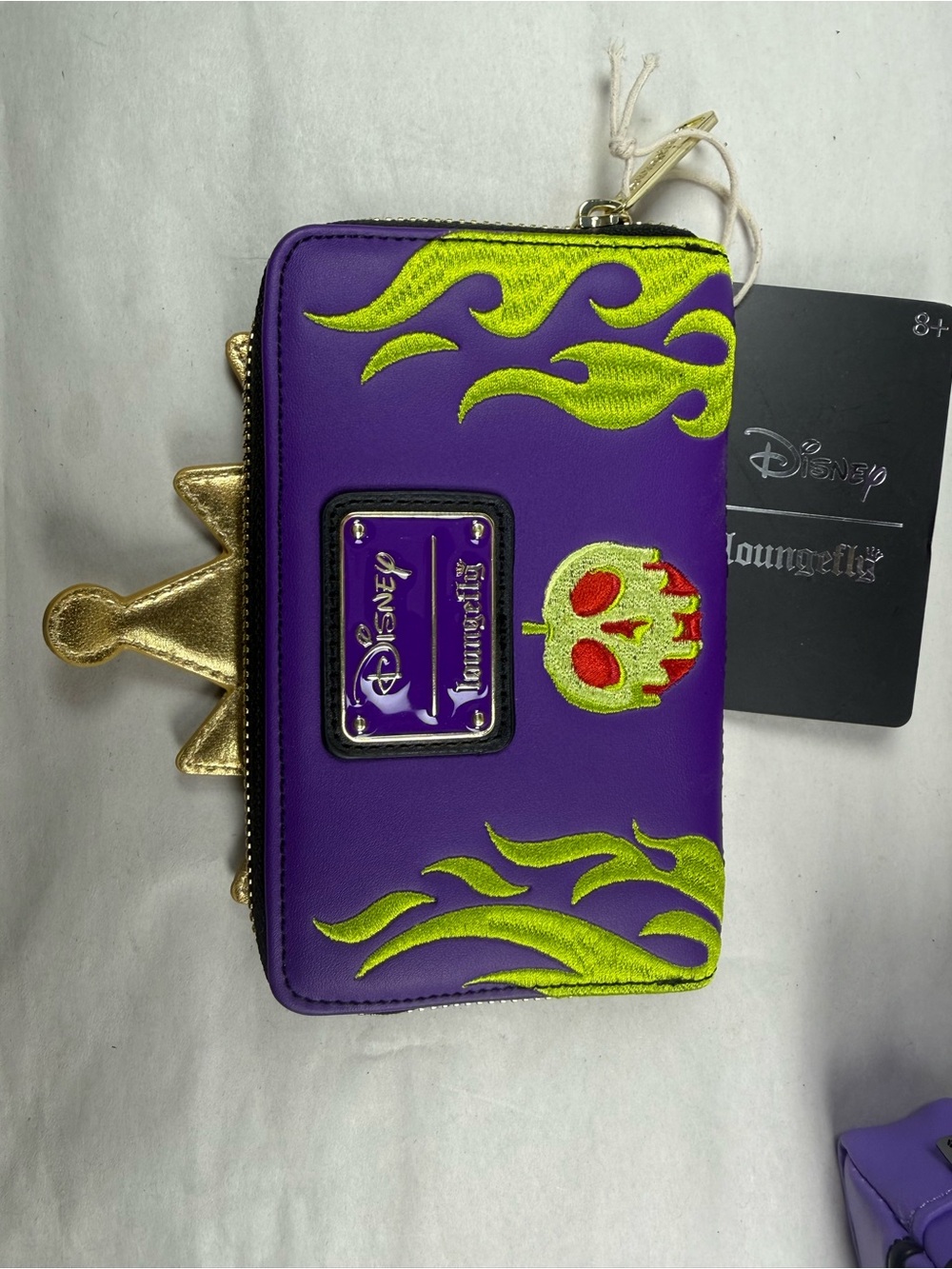 Loungefly Evil Queen Sequin Mini Backpack, Wallet, and Charm - Exclusive HTF - Picture 3 of 8